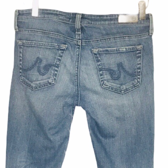 AG Adriano Goldschmied The Legging Super Skinny Ankle Jeans Sz 27 Distressed - Picture 4 of 14